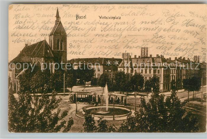 Strassenbahn Basel Wettsteinplatz