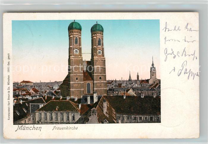 Verlag Braun Nr. 3660 Muenchen Frauenkirche