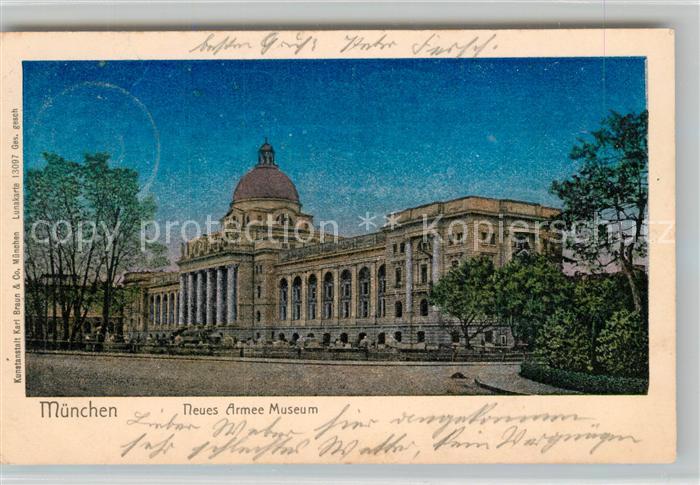 Lunakarte Nr. 13097 München Neues Armee Museum