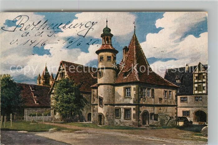 Verlag Wiedemann WIRO Nr. 2374 B Rothenburg Tauber Hegereiterhaus