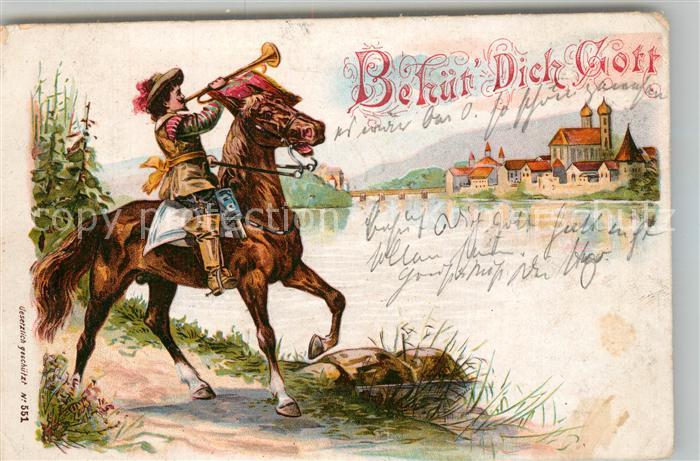 Trompeter Scheffel Litho