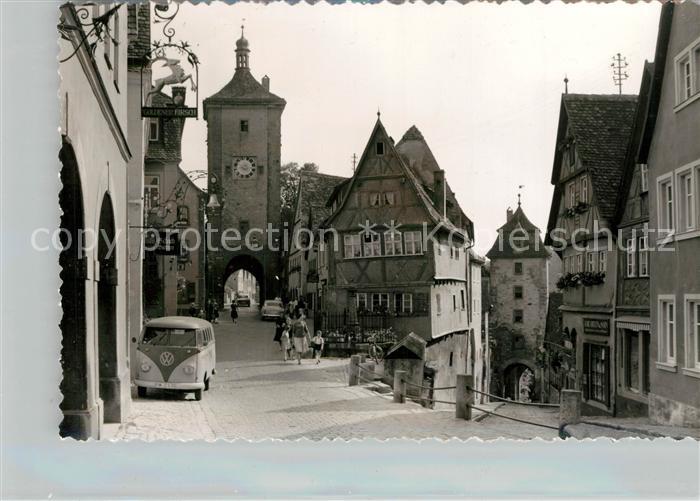 Autos VW Bulli Rothenburg Ploenlein