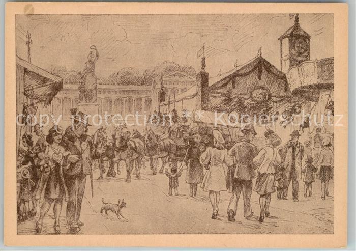 Oktoberfest Zeichnung Verlag Meindl & Kittsteiner M