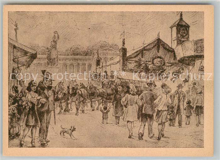 Oktoberfest Zeichnung Verlag Meindl & Kittsteiner M