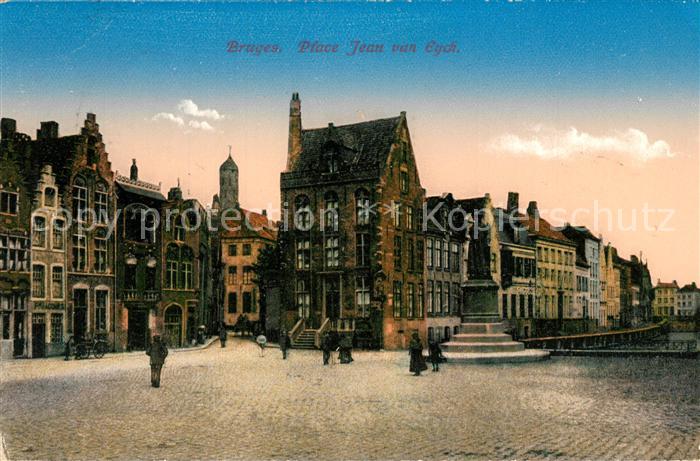 Bruges BRUGGE Belgie Place Jean van Eyck