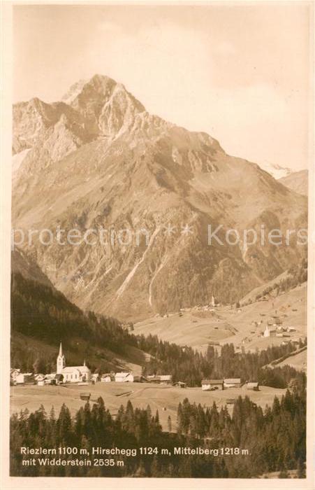 Riezlern Kleinwalsertal Vorarlberg mit Hirschegg Mittelberg und Widderstein