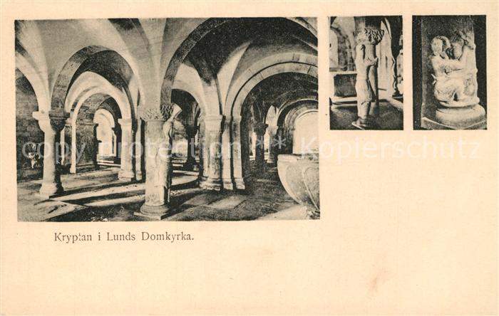 Lund Skane Lan Kryptan i Lunds Domkyrka