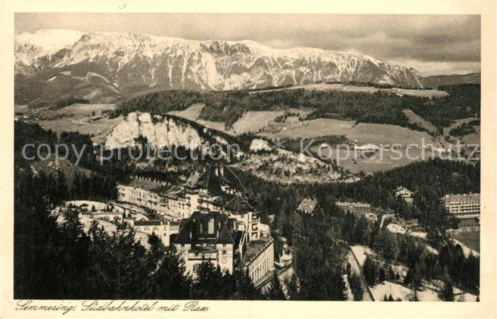 Semmering Niederoesterreich Suedbahnhotel mit Rax