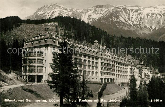 Semmering Niederoesterreich Hotel Panhans mit Rax