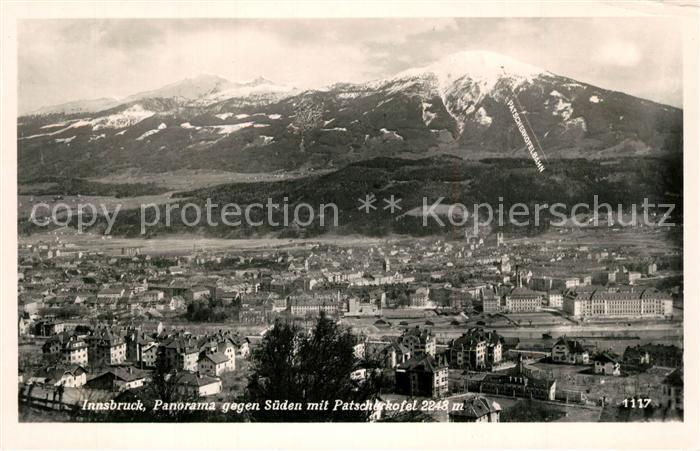 Innsbruck Panorama mit Patscherkofel