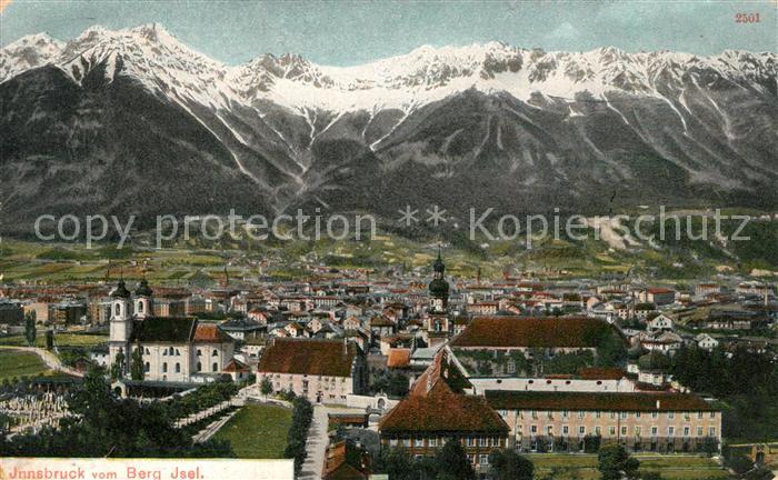 Innsbruck Blick vom Berg Isel