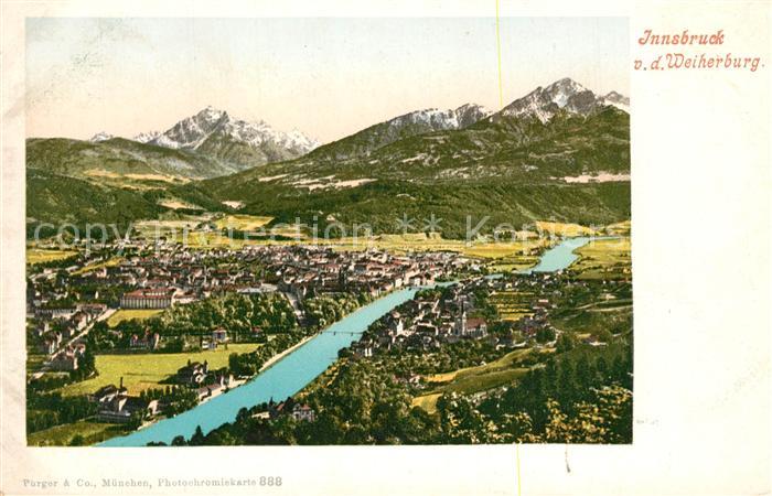 Innsbruck Blick von der Weiherburg