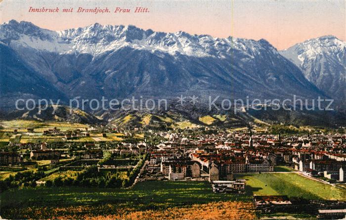 Innsbruck mit Brandjoch Frau Hitt