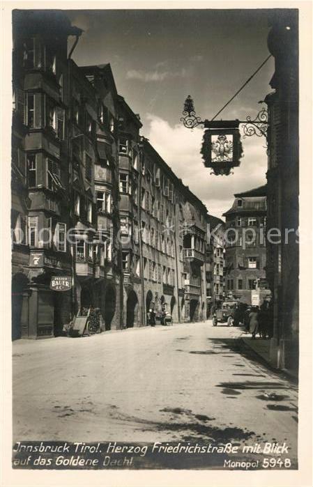 Innsbruck Herzog Friedrichstrasse mit Goldenem Dachl