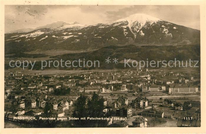 Innsbruck Panorama mit Patscherkofel