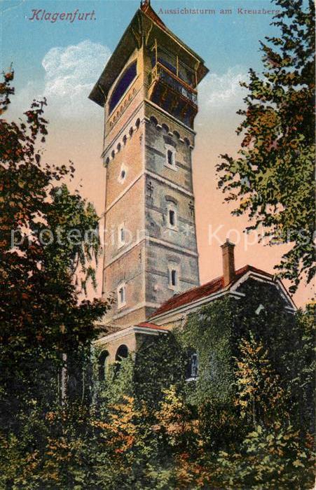 Klagenfurt Woerthersee Aussichtsturm am Kreuzberg