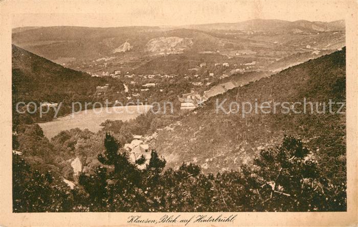 Klausen Moedling Blick auf Hinterbruehl