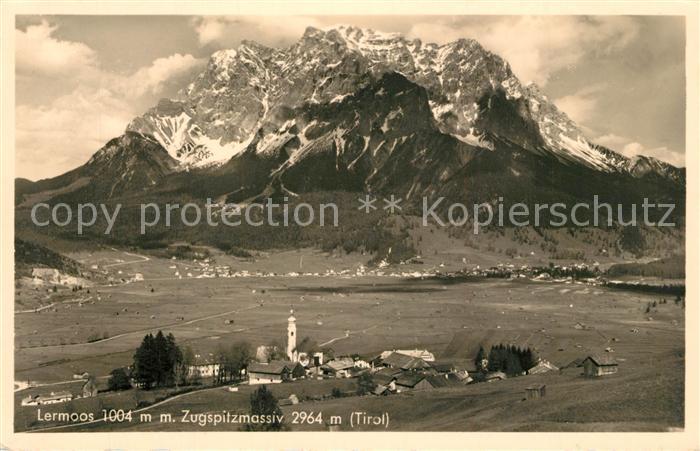 Lermoos Tirol mit Zugspitzmassiv
