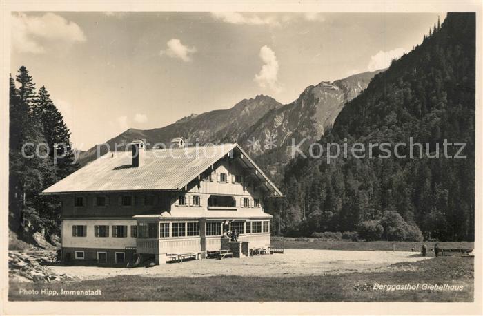 Immenstadt Allgaeu Berggasthof Giebelhaus Allgaeuer Alpen