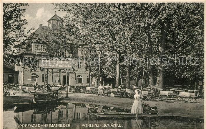Luebbenau Spreewald Pohlenz Schaenke Wasserstrasse Kahn Spreewald Heimatbilder