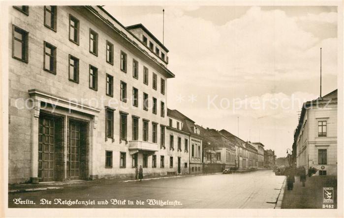 BERLIN  CITY Reichskanzlei Blick in die Wilhelmstrasse