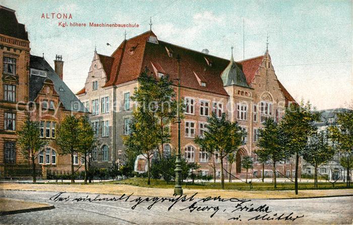 Altona Hamburg Kgl. hoehere Maschinenbauschule