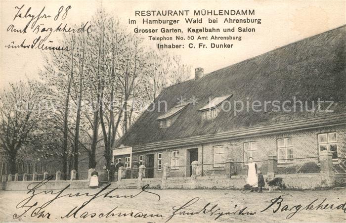 Ahrensburg Restaurant Muehlendamm im Hamburger Wald