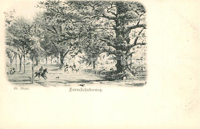 Harvestehude Harvestehuderweg Kuenstlerkarte Deutsche Reichspost