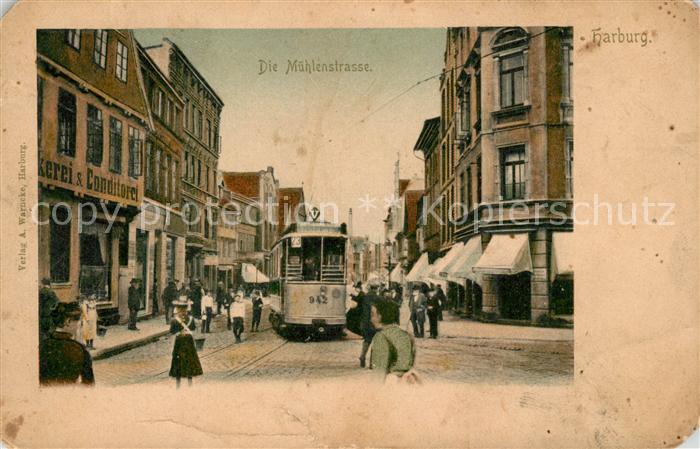 Harburg Hamburg Muehlenstrasse Strassenbahn