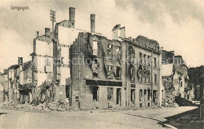 Longuyon Ruinen Truemmer 1. Weltkrieg