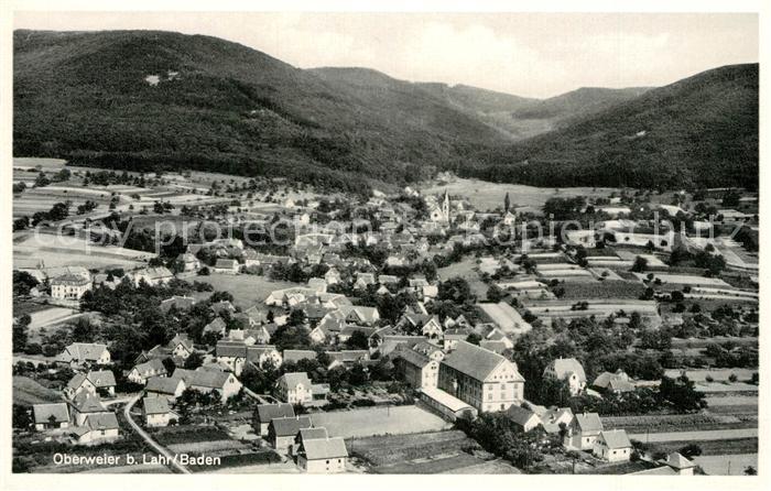 Oberweier Friesenheim Panorama Schwarzwald Fliegeraufnahme Original Straehle Bil