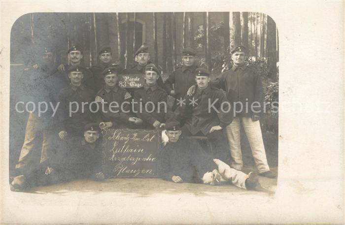 Zeithain Gruppenbild Soldaten Militaer Parole 83 Tage
