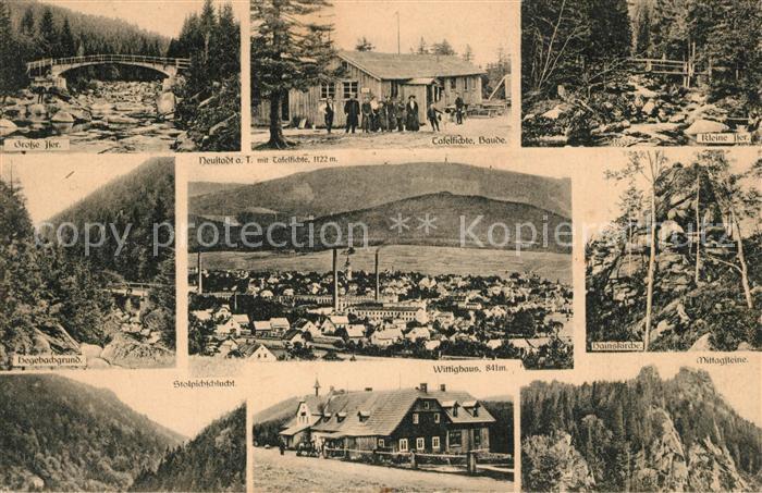 Neustadt Tafelfichte Grosse und kleine Iser Baude Gastwirtschaft Hegebachgrund F