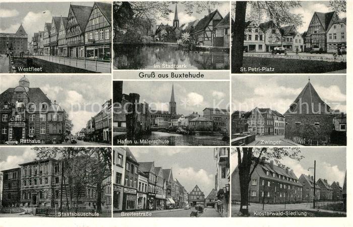 Buxtehude Westfleet Rathaus Staatsbauschule Stadtpark Hafen Malerschule Breitest