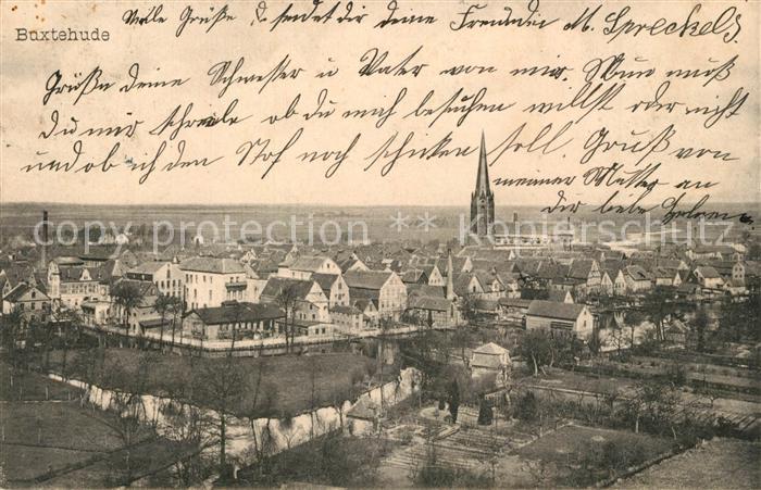 Buxtehude Stadtbild mit Kirche