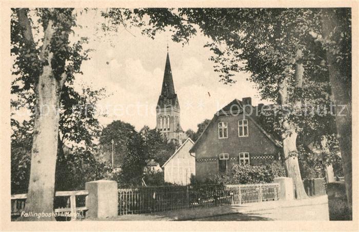 Fallingbostel Ortsmotiv mit Kirche