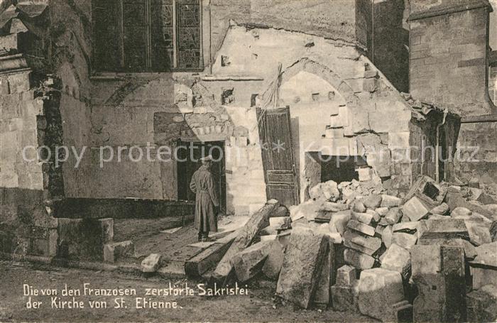 Saint-Etienne 42 Loire Die von den Franzosen zerstörte Sakrist