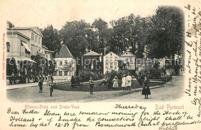 Bad Pyrmont Altenauplatz und Drake Vase