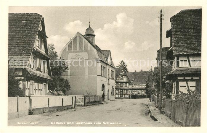 Hesselhurst Rathaus Gasthaus zum Schwanen
