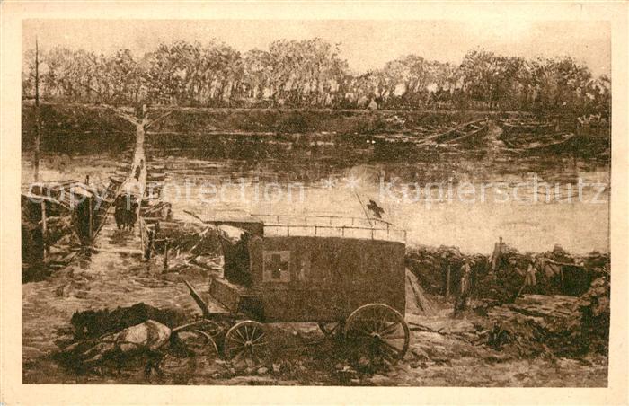 NIEUPORT Nieuwpoort West-Vlaanderen Belgie Le chenal et l'ambulance Bataille de