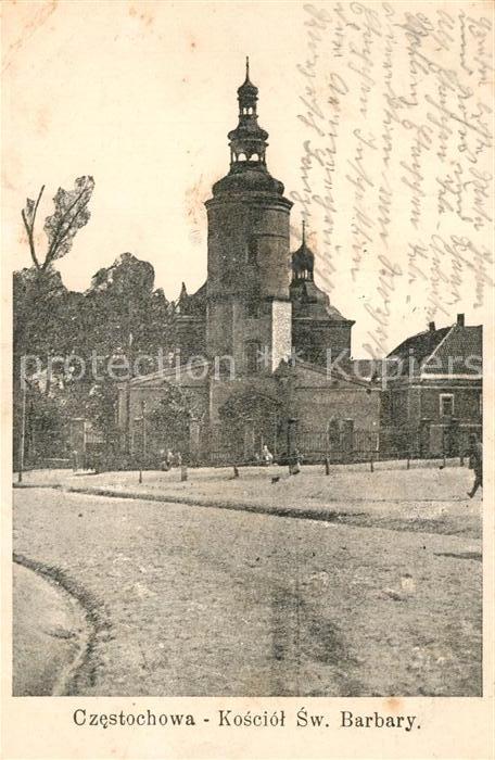 Czestochowa Schlesien Kosciol Sw. Barbary Kirche