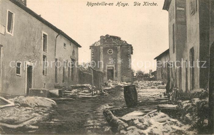 Regneville en Haye Eglise détruite Kirche Truemmer Ruinen 1. Weltkrieg