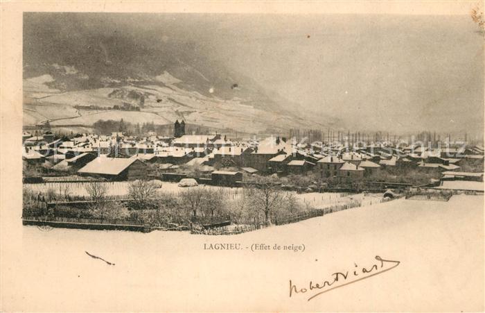 Lagnieu Effet de neige Winterpanorama