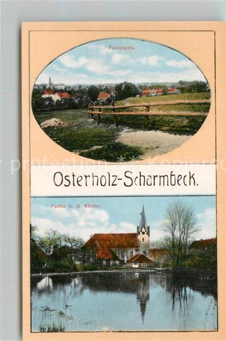 Osterholz-Scharmbeck Panorama Kirche Teich