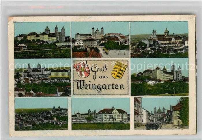 Weingarten Wuerttemberg Stadtansichten mit Reichsabtei