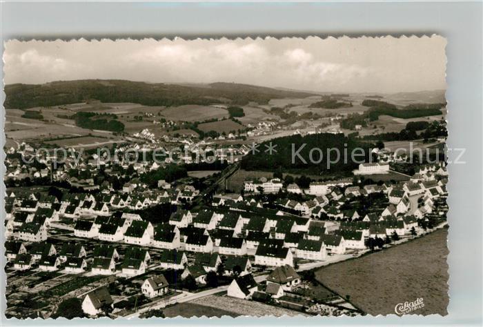 Meinerzhagen Luftkurort Wintersportplatz Fliegeraufnahme