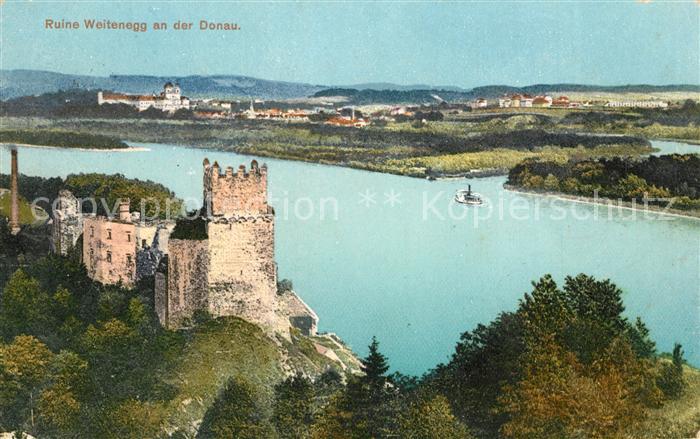 Weitenegg Donau Ruine Donaupartie