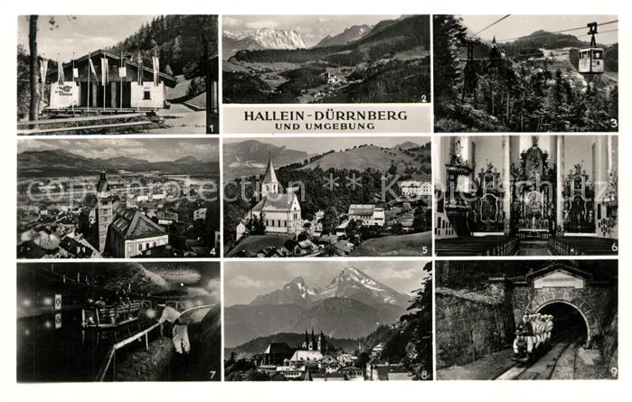 Duerrnberg Hallein Salzbergwerk Gondelbahn Wallfahrtskirche Berchtesgaden