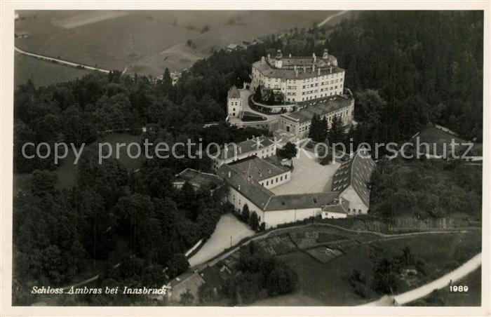 Innsbruck Fliegeraufnahme Schloss Ambras