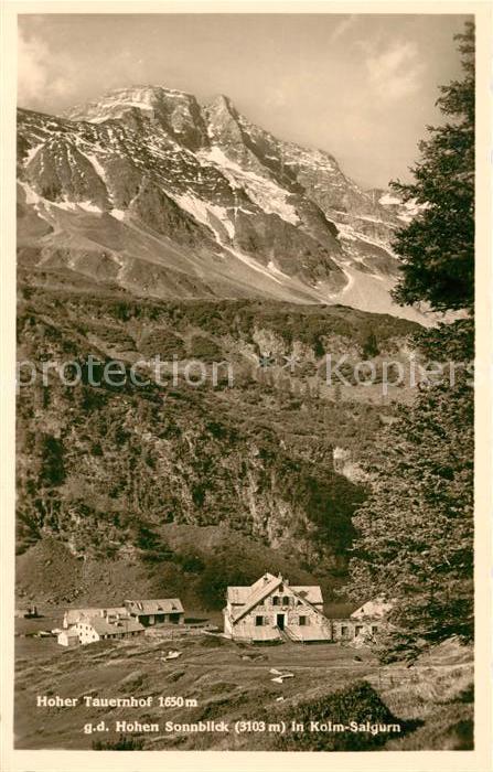 Kolm Saigurn Hoher Tauernhof Hoher Sonnblick